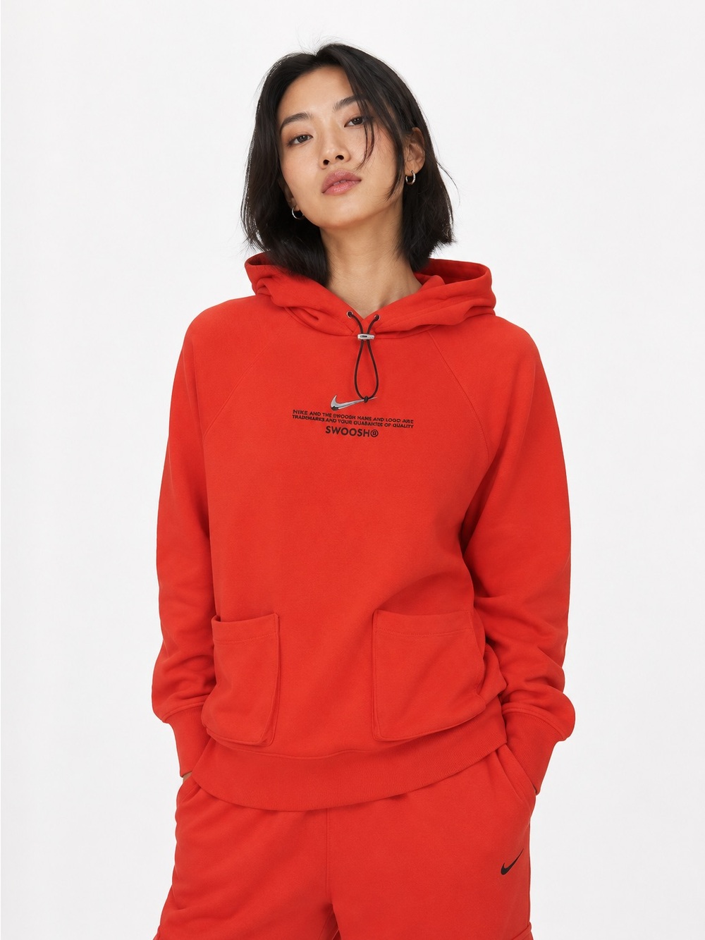 Mike swoosh oversized hoodie